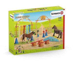 Schleich 42481 Trening zręcznościowy z kucykami