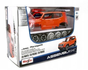 Maisto 39282 Jeep Renegade pomarańczowy 1/24 do składania