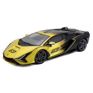 Bburago 1:18 Lamborghini Sian FKP 37 Yellow Fade 18-11100