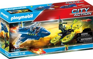 Playmobil 70780 Policyjny odrzutowiec Pościg za dronem