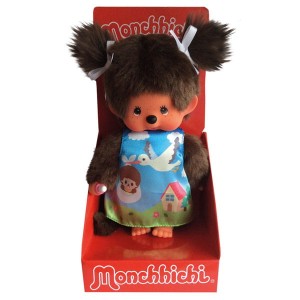 Monchhichi 243891 Małpka w kolorowej sukience