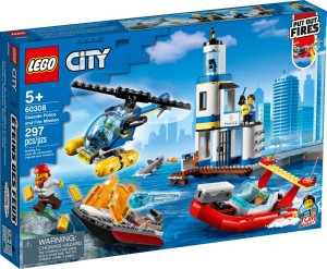 LEGO City 60308 Akcja nadmorskiej policji i strażaków