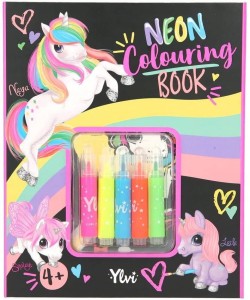 Depesche 11381 Kolorowanka Neon Jednorożec