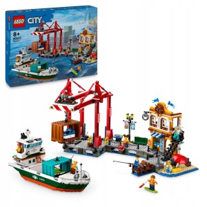 LEGO City 60422 Nadmorski port ze statkiem towarowym