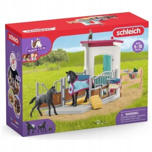 Schleich 42611 Horse Club Boks dla koni z klaczą i źrebakiem