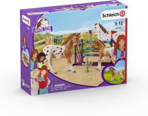 Schleich 42433 Horse Club Zestaw treningowy, konie Appaloosa