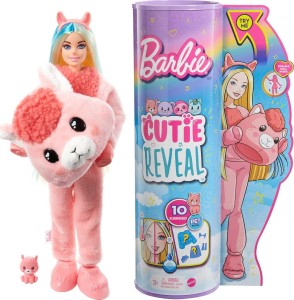 Barbie HJL60 Cutie Reveal Lalka w stroju lamy
