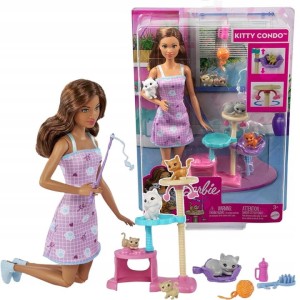 Barbie HHB70 Lalka zabawa z kotkami