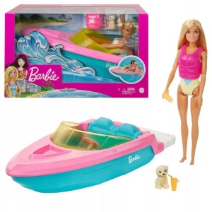 Barbie GRG30 Motorówka z lalką