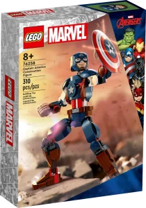 LEGO Marvel 76258 Figurka Kapitana Ameryki do zbudowania