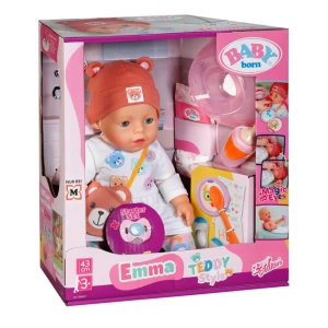 Baby Born 836651 Lalka Emma Teddy Style 43cm