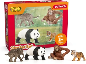 Schleich 42736 Wild Life Zwierzęta Azji Zestaw 4 figurek
