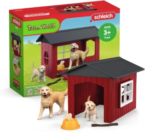Schleich 42722 Farm World Buda dla psa z golden retrieverem