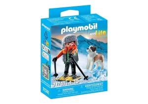 Playmobil 71741 Narciarz z bernardynem