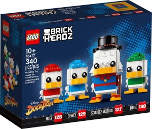 LEGO 40477 BrickHeadz SknerusMcKwacz, Hyzio, Dyzio i Zyzio