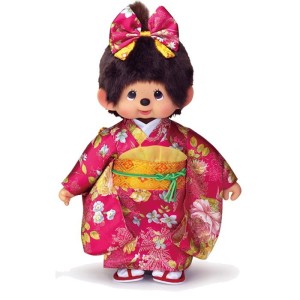 Monchhichi Pink & Gold Kimono Girl 45cm 256358