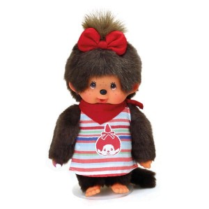 Monchhichi Dziewczynka z chustą i modną sukienką 232140