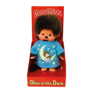 Monchhichi 223725 Chłopiec w ubranku nocnym świecącym w ciemności