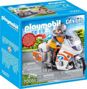 Playmobil 70051 Lekarz na motocyklu ze światłem