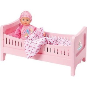 Baby Born 824269 Lalka niemowlę z łóżeczkiem i akcesoriami