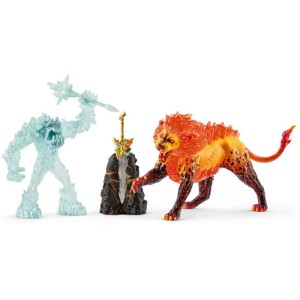 Schleich 42455 Lodowy potwór vs. ognisty lew