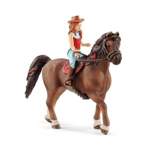 Schleich 42411 Hannah i Cayenne - figurka z koniem