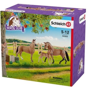 Schleich 42405 Rodzina koni hanowerskich na pastwisku