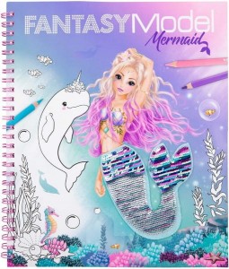 Top Model 11153 Kolorowanka z cekinem Syrena