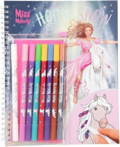 Depesche 6049 Kolorowanka z flamastrami Miss Melody