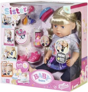 Baby Born 824603 Lalka Soft Touch Blondynka 43cm