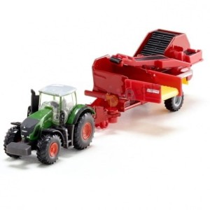 Siku 1808 Ciągnik z kombajnem do ziemniaków