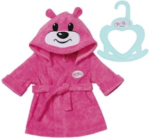 Baby Born 830581 Szlafrok różowy z motywem misia