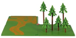 Siku 5699 Płyta z drogami leśnymi i stawem